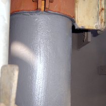 Zakończona aplikacja powłoki Belzona 5851 (HA-Barrier) zapewniającej trwałe zabezpieczenie metalu przed korozją bez zakłócenia eksploatacji